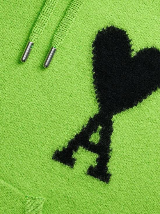  아미 후드 티셔츠 UKS802018 green - AMI