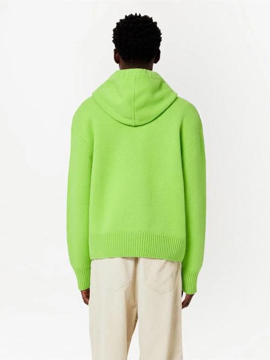  아미 후드 티셔츠 UKS802018 green - AMI