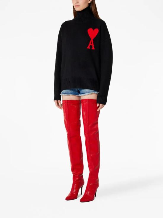  아미 터틀넥 BFUKS402018 black - AMI