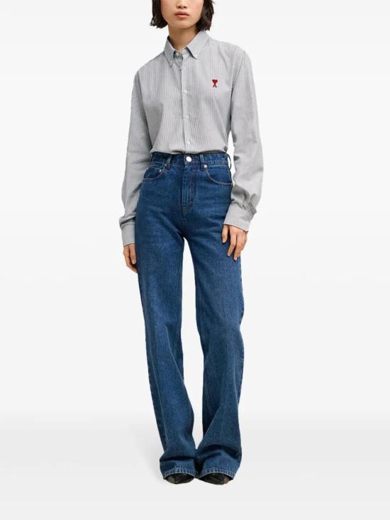  아미 셔츠 E25BFUSH063CO0087 grey - AMI