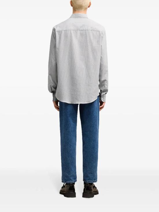  아미 셔츠 E25BFUSH063CO0087 grey - AMI