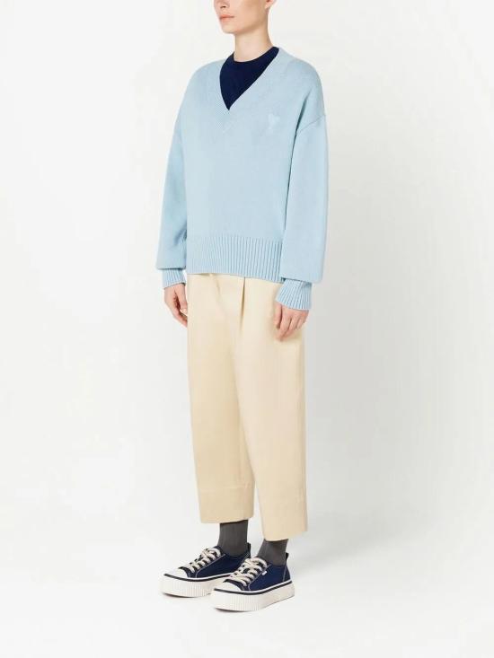  아미 스웨터 UKS208016 blue - AMI