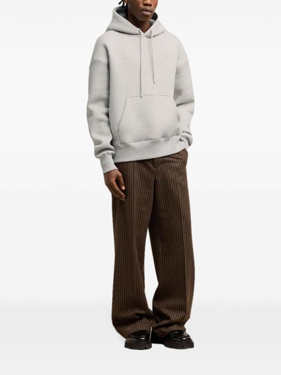  아미 후드 티셔츠 H24USW227749 grey - AMI