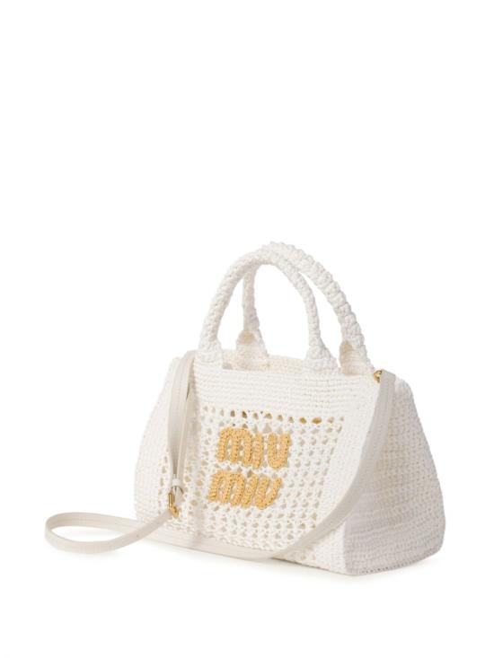  미우미우 토트백 5BA219VOOO2DO1 white - MIU MIU