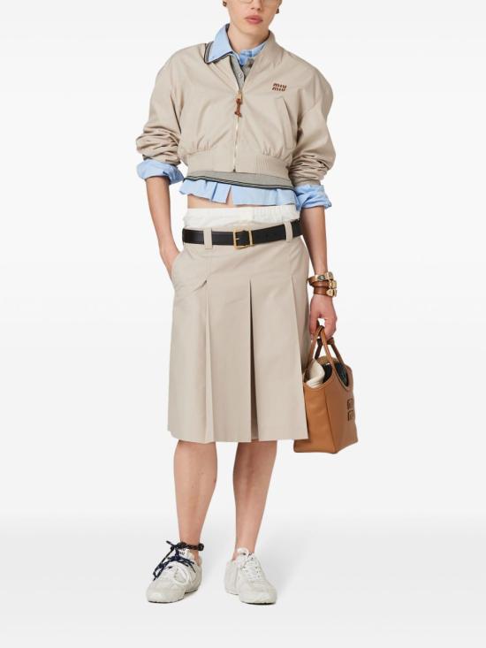  미우미우 봄버 자켓 ML1050SOOO12NS beige - MIU MIU