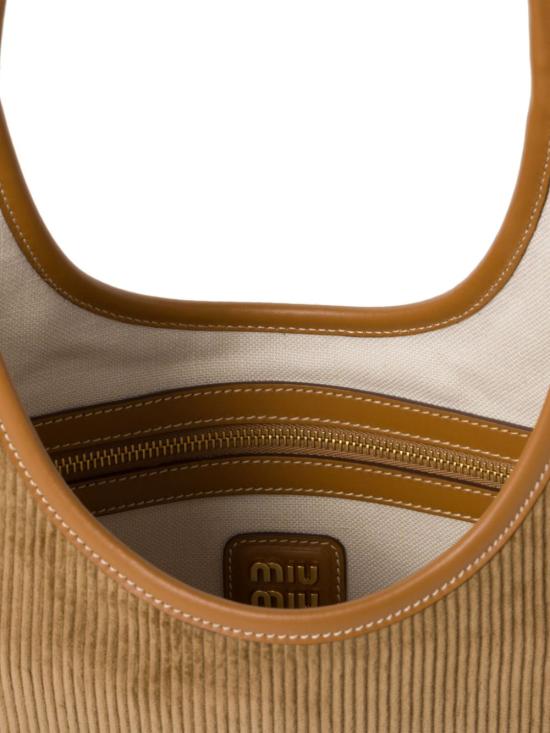  미우미우 토트백 5BG231VMLN2F81 camel - MIU MIU