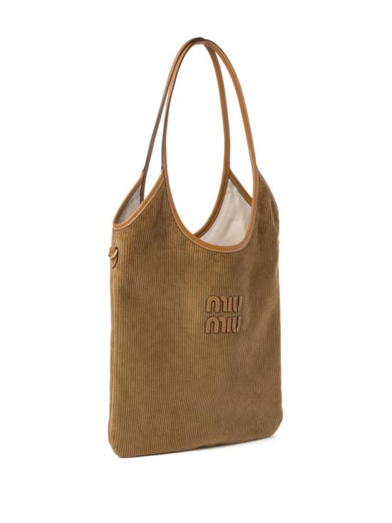  미우미우 토트백 5BG231VMLN2F81 camel - MIU MIU