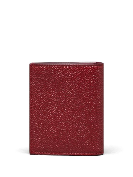  톰브라운 스트라이프 디테일 카드홀더 남성지갑 MAW021L00198 burgundy - THOM BROWNE