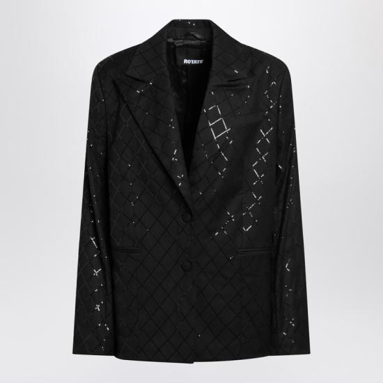 25SS 로테이트 바이 크리스텐슨 아우터 113325100PL Black