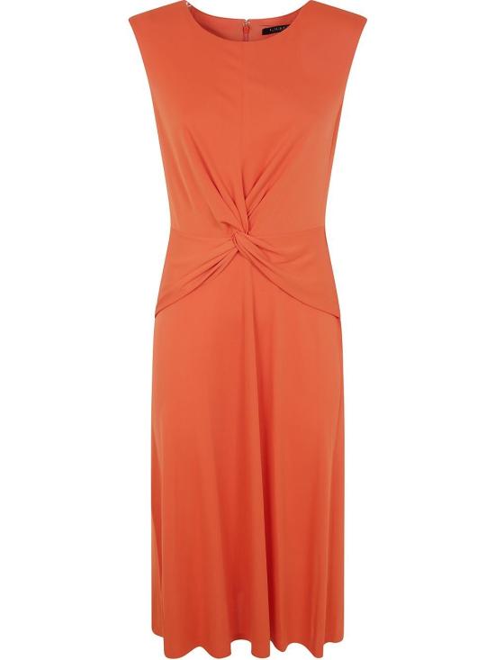 25SS 랄프 로렌 미디 원피스 250872090 012 ORANGE LILY - RALPH LAUREN