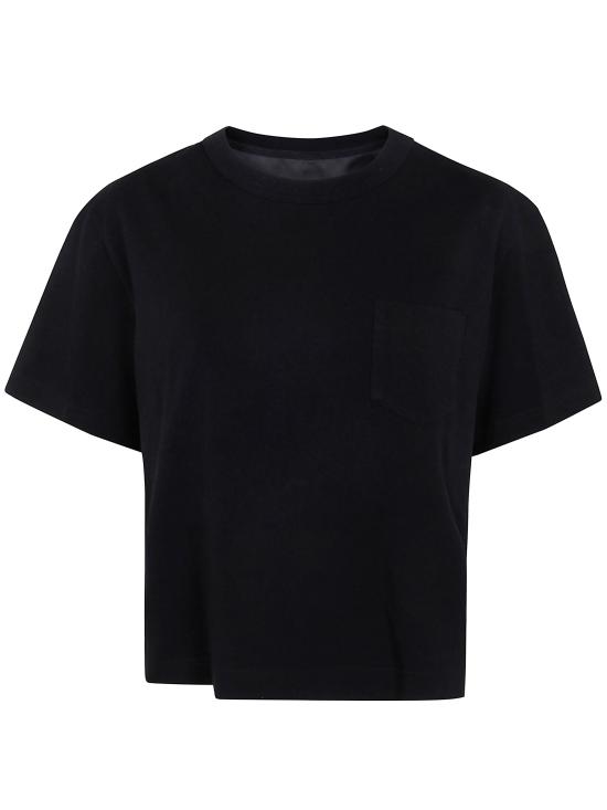 25SS 사카이 반팔 티셔츠 25 07690 001 BLACK