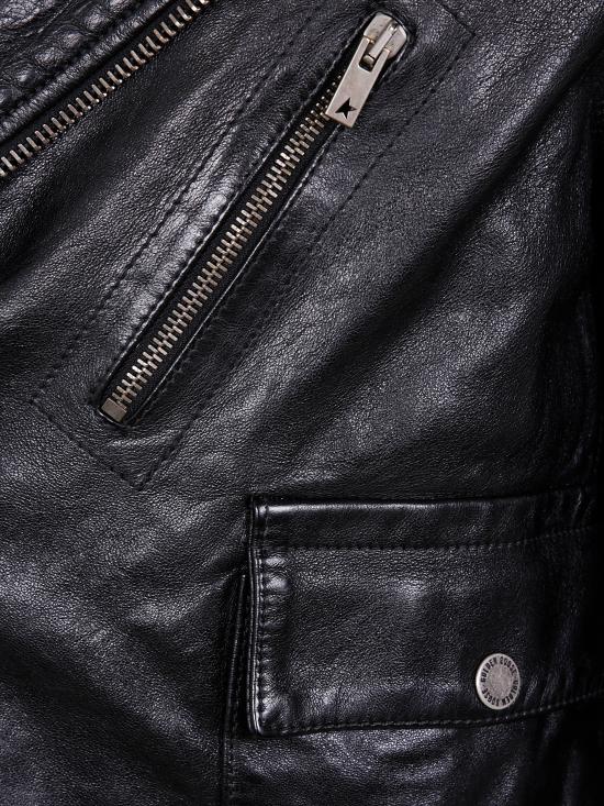 25SS 골든구스 바이커 자켓 GMP02258 P001195 90100 90100 BLACK - GOLDEN GOOSE