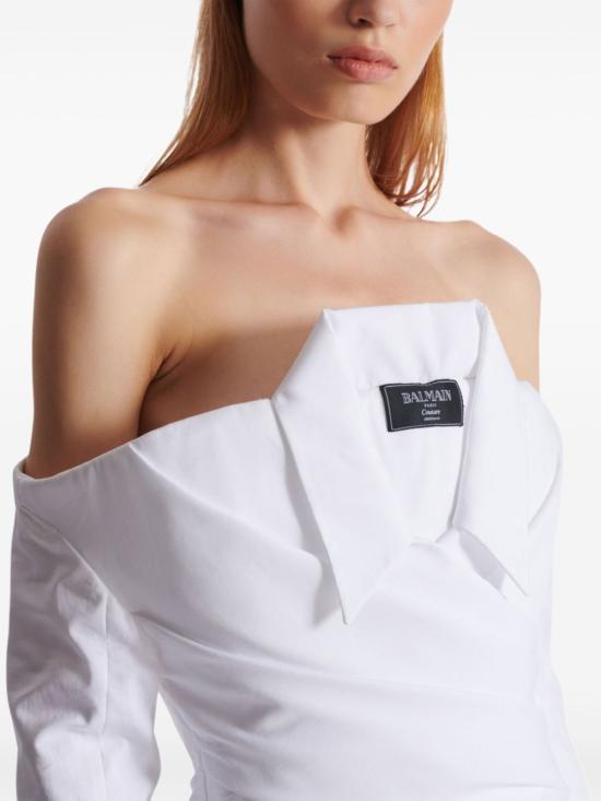  발망 롱 원피스 EF1RN215CB02 - BALMAIN