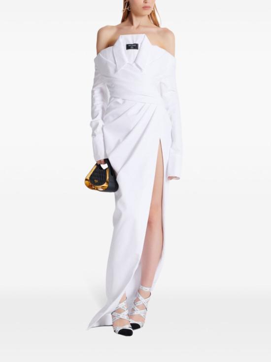  발망 롱 원피스 EF1RN215CB02 - BALMAIN