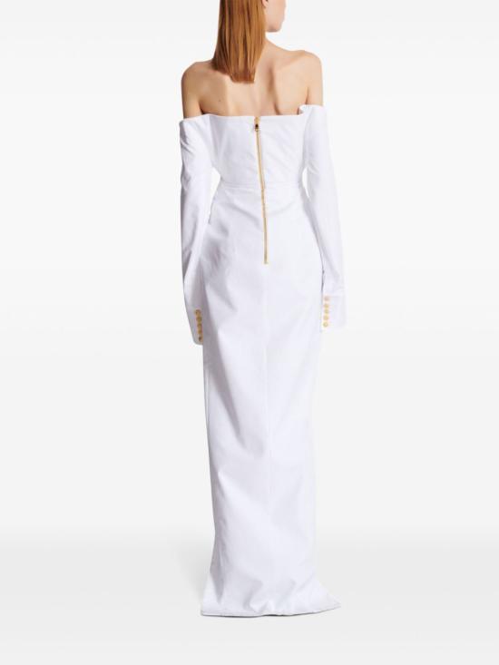  발망 롱 원피스 EF1RN215CB02 - BALMAIN