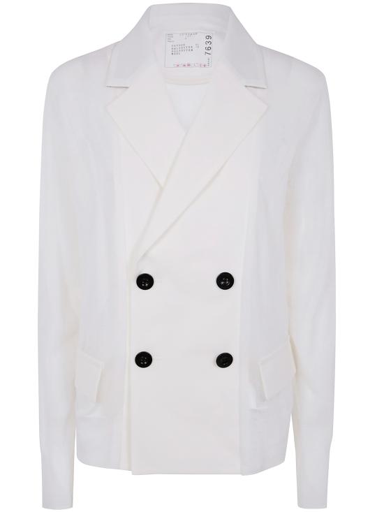 25SS 사카이 자켓 25 07639 151 OFF WHITE