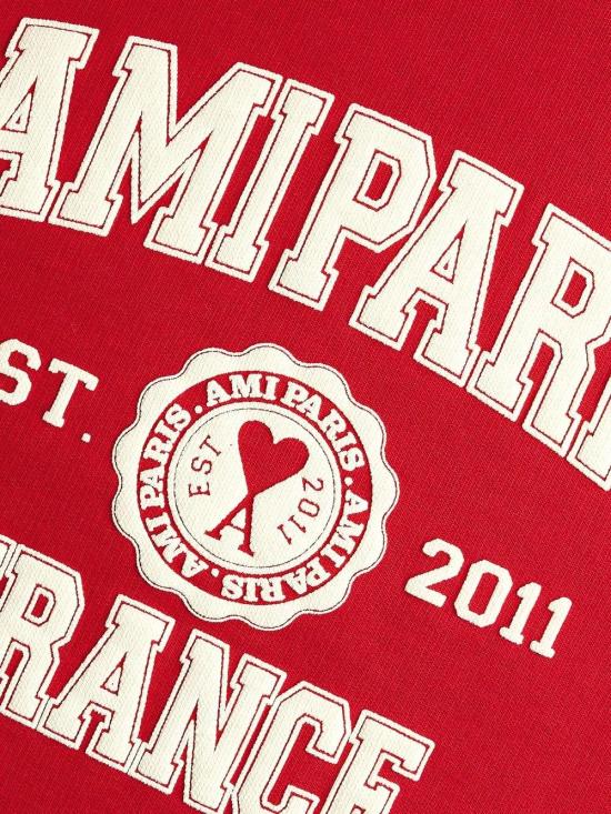  아미 긴팔 티셔츠 USW010747 red - AMI