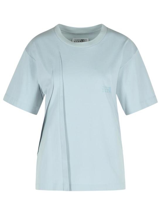 25SS MM6 메종마르지엘라 반팔 티셔츠 S52GC0328 S24311500 Light Blue