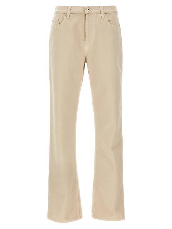 25FW 버버리 로고 패치 스트레이트 레그 바지 8101479OAT Beige