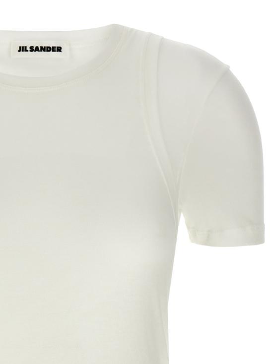 25SS 질샌더 반팔 티셔츠 J02NF0005J20249100 White - JIL SANDER