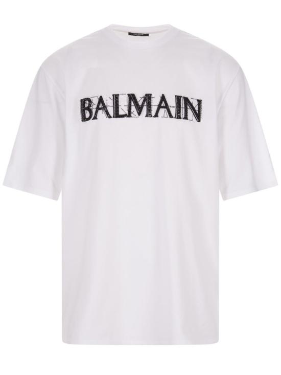  발망 반팔 티셔츠 AH0EG015 PB74 GAB White