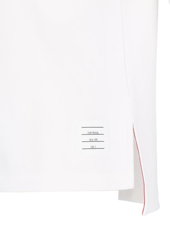 25SS 톰브라운 반팔 티셔츠 MJS282A J0199 100 White - THOM BROWNE