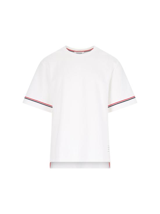 25SS 톰브라운 반팔 티셔츠 MJS282A J0199 100 White