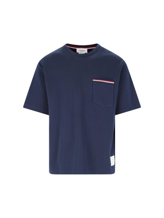 25SS 톰브라운 반팔 티셔츠 MJS183A 07323 415 Blue