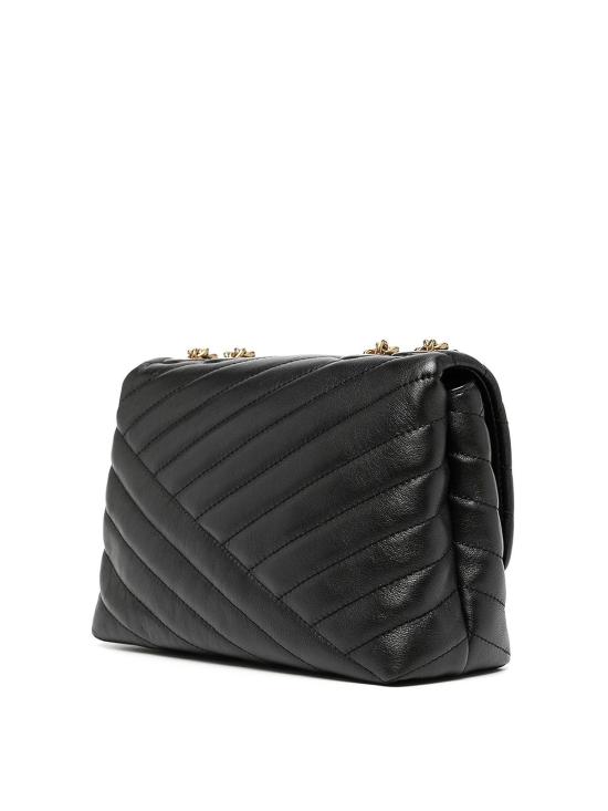 26SS 토리버치 키라 쉐브론 스몰 컨버터블 숄더백 90452001 Black - TORY BURCH