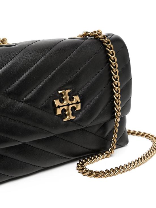 26SS 토리버치 키라 쉐브론 스몰 컨버터블 숄더백 90452001 Black - TORY BURCH