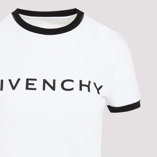25SS 지방시 반팔 티셔츠 BW70BF3YAC 116 WHITE BLACK - GIVENCHY