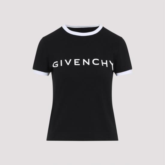 25SS 지방시 반팔 티셔츠 BW70BF3YAC 004 BLACK WHITE - GIVENCHY