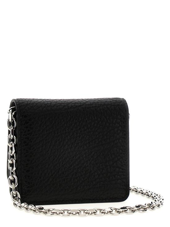 26FW 마르지엘라 스몰 레더 체인 지갑 SA3UI0009P4455T8013 Black - MAISON MARGIELA
