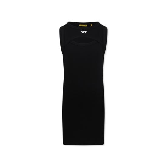 25SS [키즈] 오프화이트 원피스 OGDB065S25JER0011001 BLACK