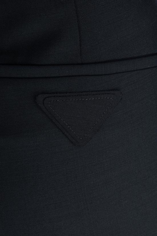 25SS 프라다 스트레이트 팬츠 UP0312156U F0002 Nero - PRADA