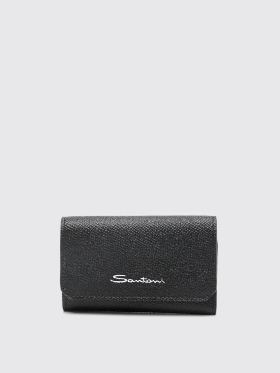 24FW 산토니 남성지갑 UFPPA2420FOALIN G70 Black