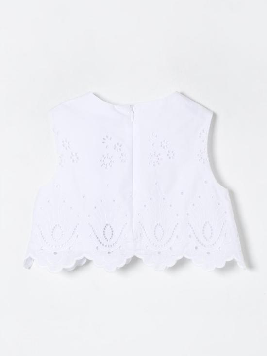 25FW [키즈] 돌체앤가바나 탑 L51N69FG5BL W0800 White - DOLCE & GABBANA