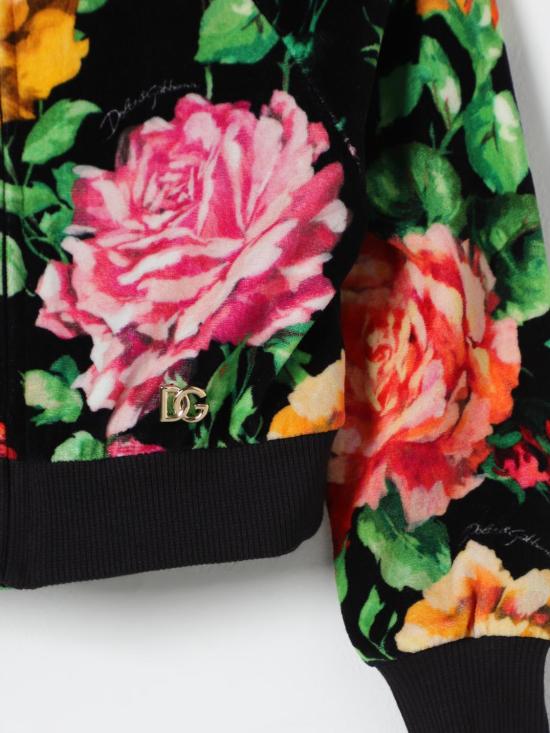 25FW [키즈] 돌체앤가바나 풀오버 L5JWBBHS7O9 HN5GO Black - DOLCE & GABBANA