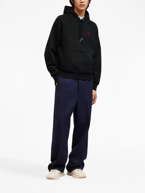  아미 후드 티셔츠 E25BFUSW205747 black - AMI