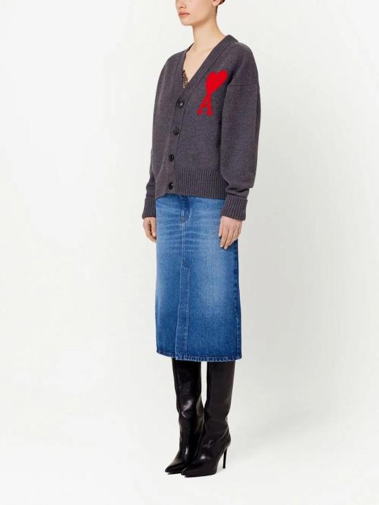  아미 가디건 UKC002018 grey - AMI