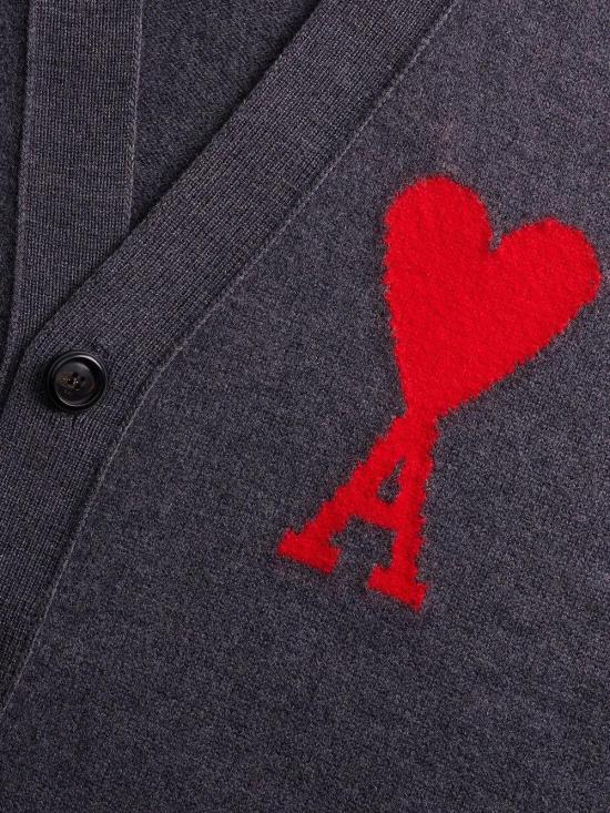  아미 가디건 UKC002018 grey - AMI