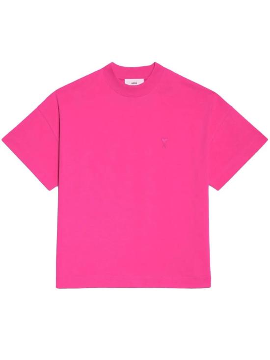  아미 반팔 티셔츠 UTS012726 fuchsia