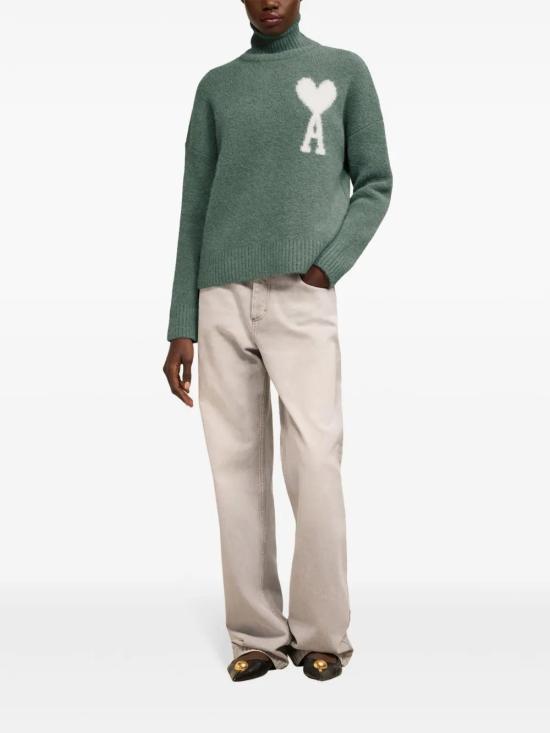  아미 터틀넥 H24UKS425KN0032 green - AMI