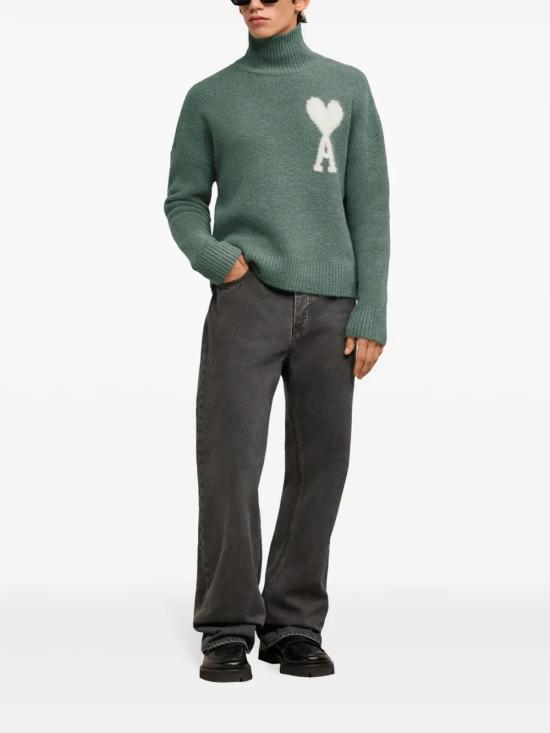  아미 터틀넥 H24UKS425KN0032 green - AMI