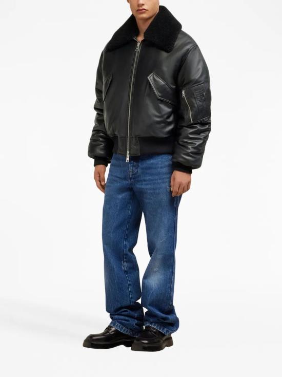  아미 바이커 자켓 H23UJK027552 black - AMI