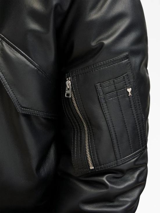  아미 바이커 자켓 H23UJK027552 black - AMI