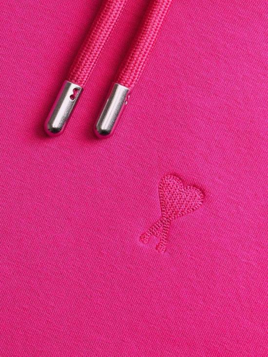 아미 후드 티셔츠 USW212740H22 dark pink - AMI