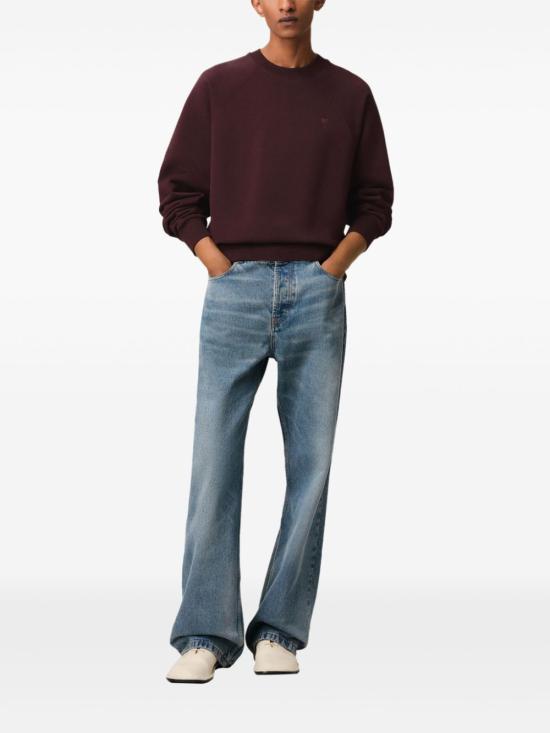  아미 긴팔 티셔츠 E25USW074747 dark purple - AMI