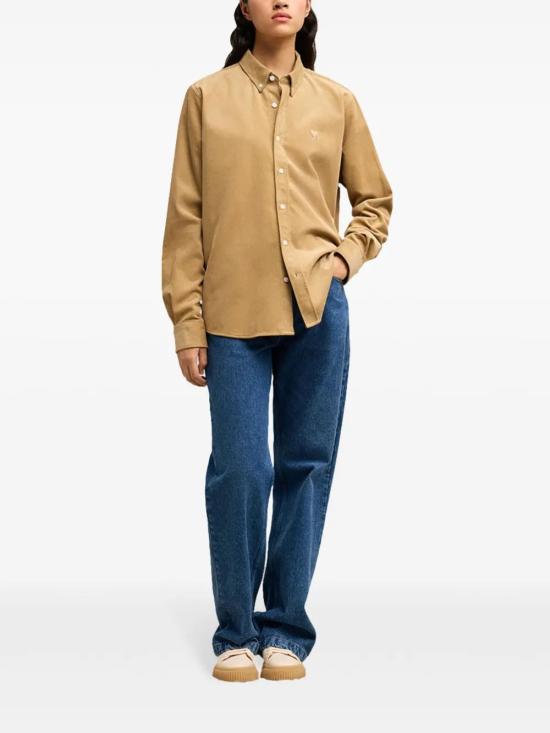  아미 셔츠 H24USH060CO0089 sand beige - AMI