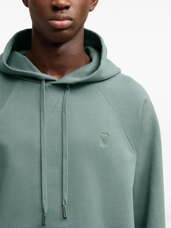  아미 후드 티셔츠 H24USW240JE0091 mint - AMI